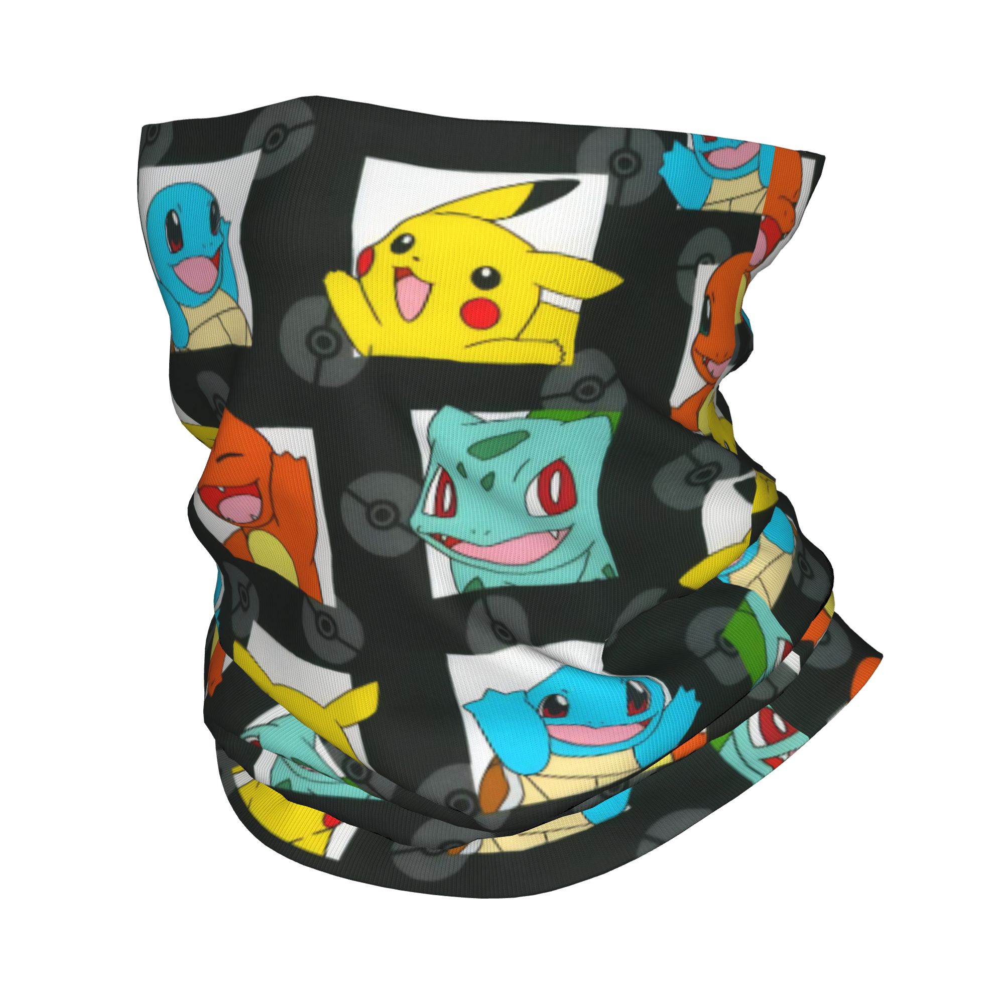 Sports Mask Breathable - Cartoon Monsters Bandana Neck Gaiter Pokemoned