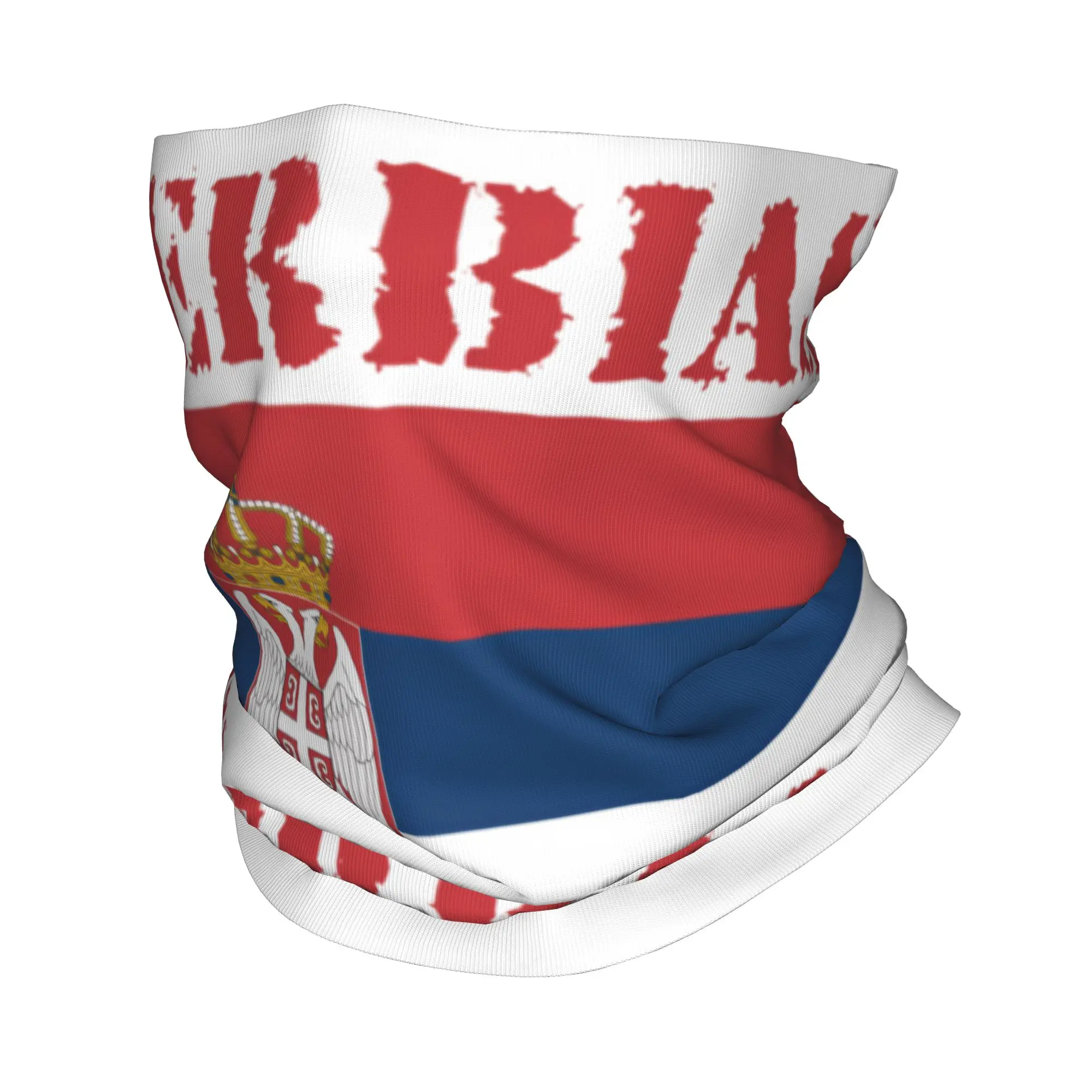 Neck Gaiter Face Cover - Nieuwe Servische vlag bandana nekwarmer UV-bescherming