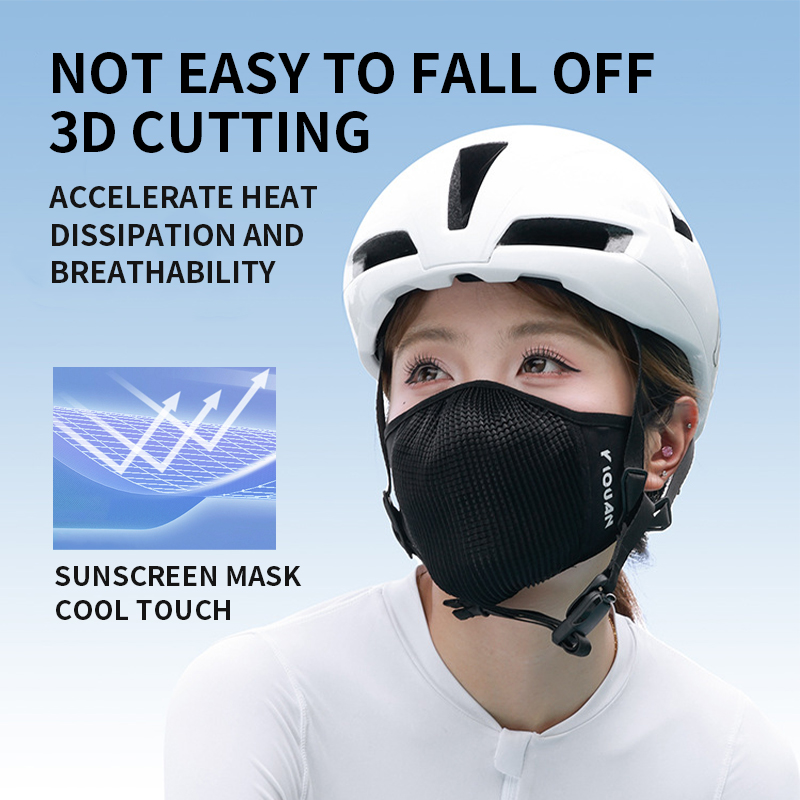 Anti Pollution Mask - YIQUAN sportfietsmasker - dubbel ademend gaas,