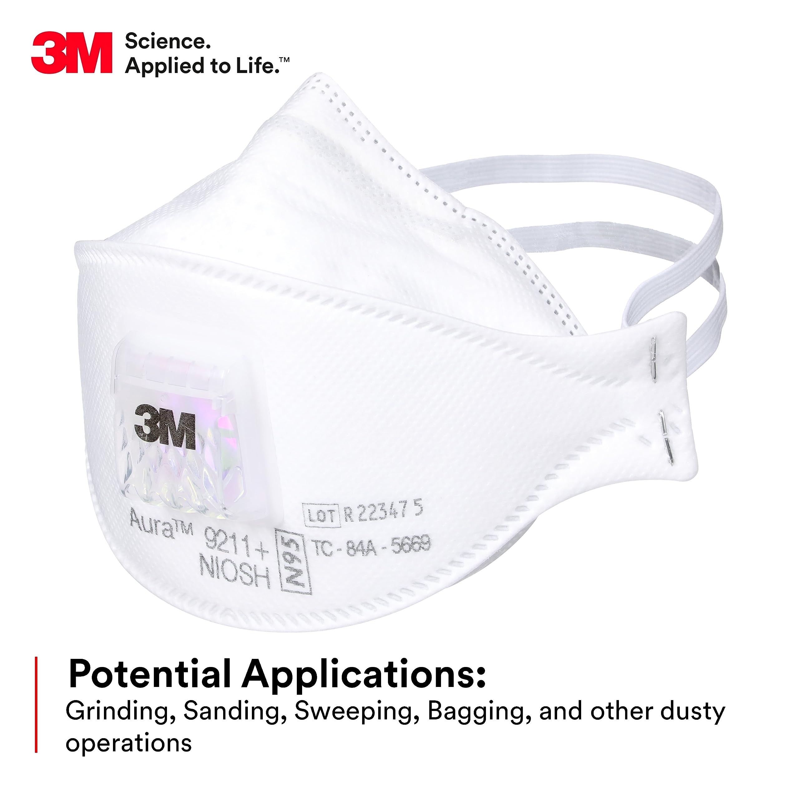 Kn95 Respirator Mask - 3M Aura 9211+ Deeltjesmasker N95 Wegwerpmasker