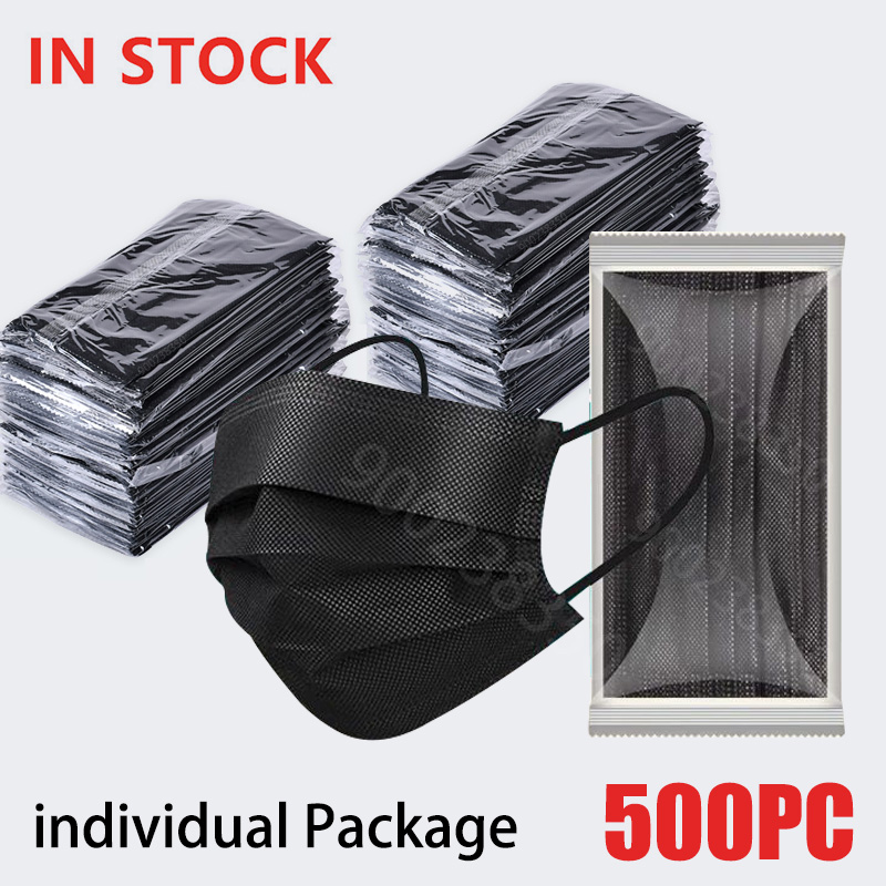 Disposable Surgical Mask - 50-500 stuks Zwart Wegwerp Gecertificeerd chirurgisch