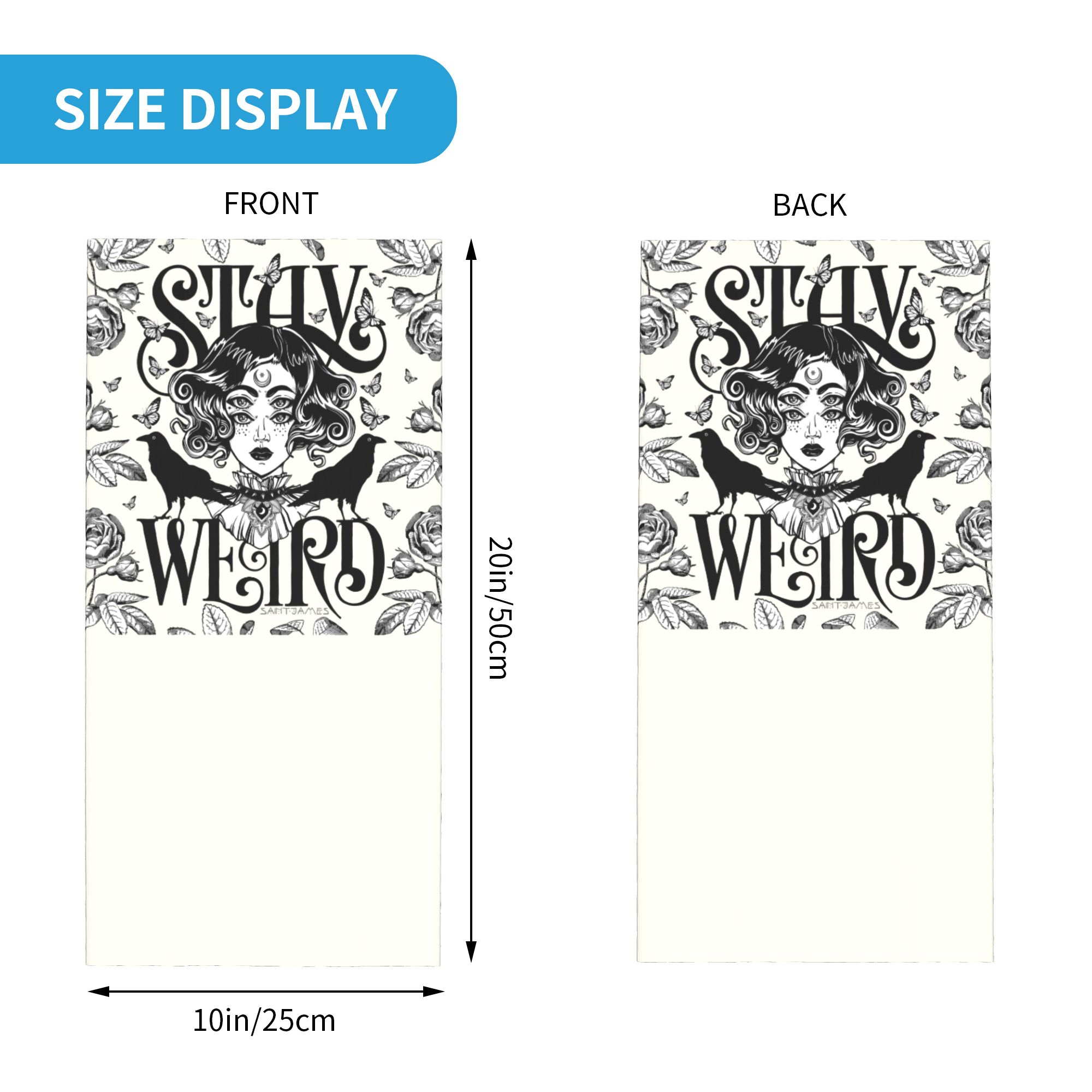 Custom Stay Weird Bandana Neck - Neck Gaiter Face Cover recensie en prijs