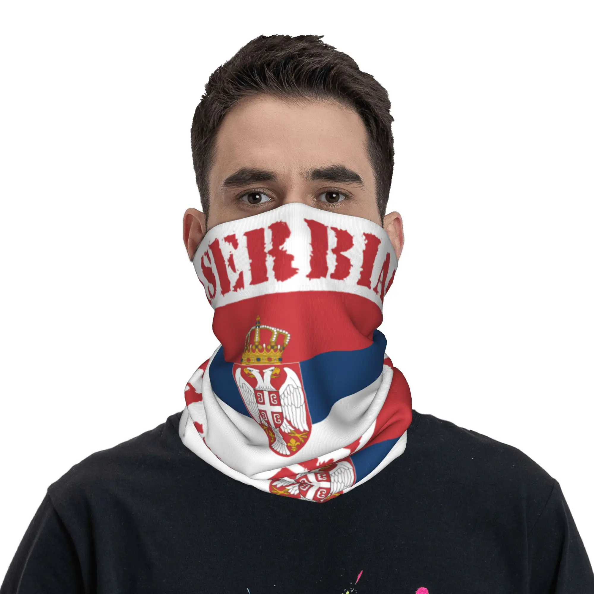 Nieuwe Servische vlag bandana  - Neck Gaiter Face Cover recensie en prijs