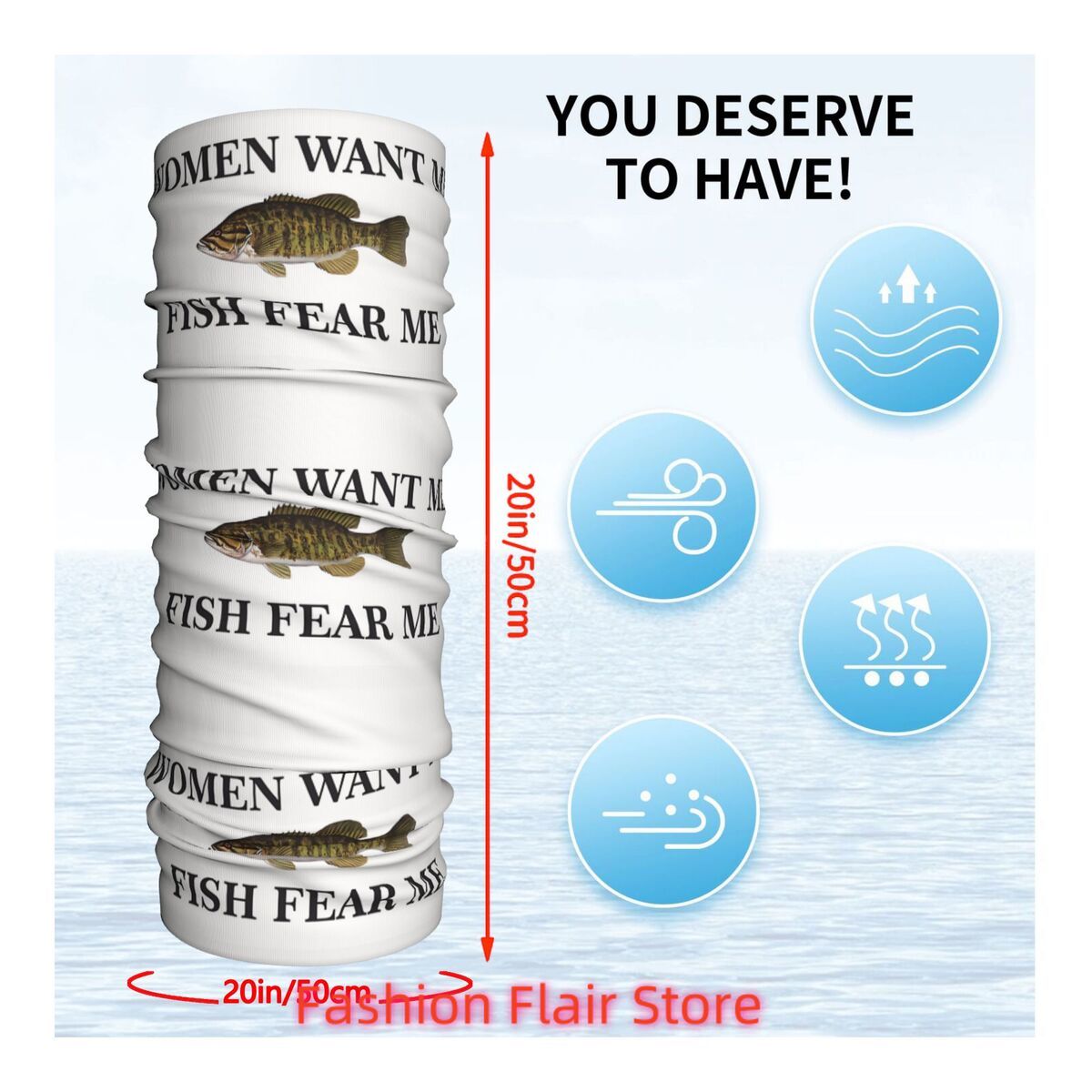 Vis Halsbeenkap Gezichtssjaal  - Neck Gaiter Face Cover recensie en prijs