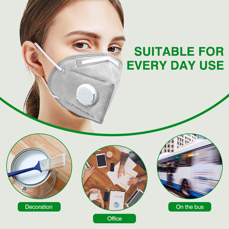 POWECOM KN95 Maskers Geactivee - Cloth Face Mask Washable recensie en prijs