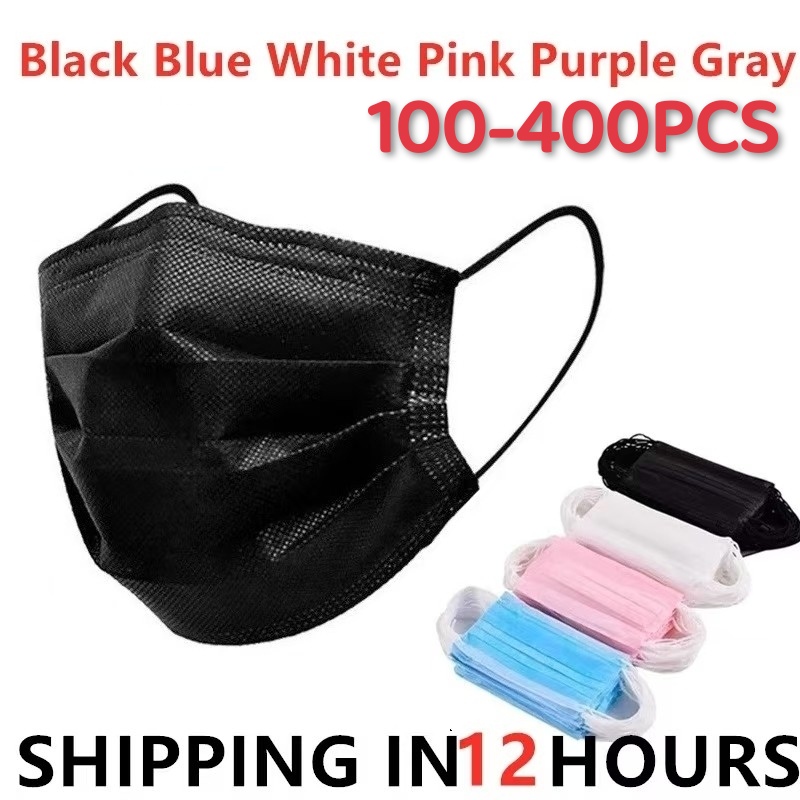 100-400 stuks Zwarte Mondmaske - Disposable Surgical Mask recensie en prijs